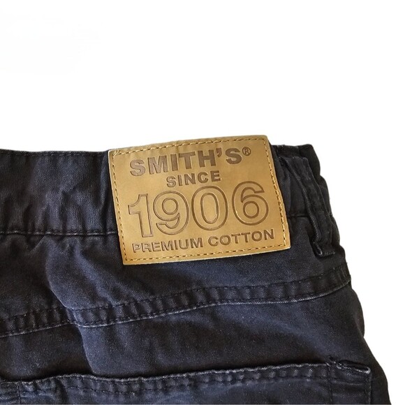 Smith's Workwear Fleece Lined Pants 38x32 Black Warm Outdoor Carpenter Utility - Picture 6 of 11